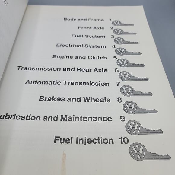 Volkswagen Official Service Manual for Station Wagon Bus 1968-1979 Good - Picture 8 of 14